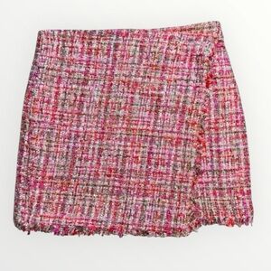 Forever 21 Pink Tweed Mini Skirt